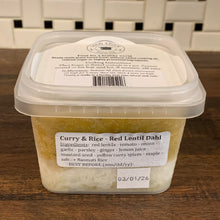 Load image into Gallery viewer, Red Lentil Dahl Curry & Rice (Single Serve)