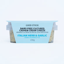 Load image into Gallery viewer, Italian Herb & Garlic Cashew Cream Cheese (230g)