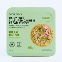 Load image into Gallery viewer, Dill &amp; Onion Cashew Cream Cheese (230g)
