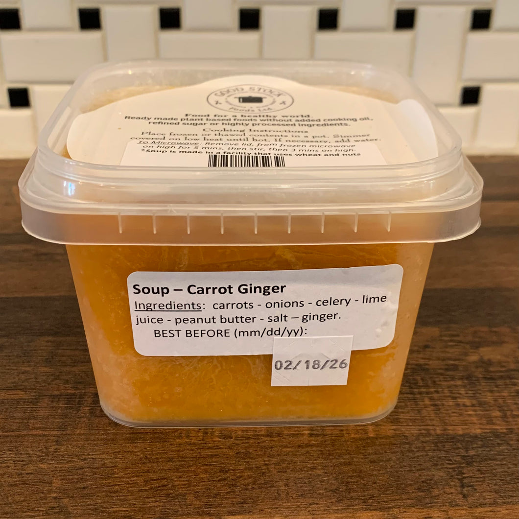 Creamy Carrot Ginger Soup (Single Serve)