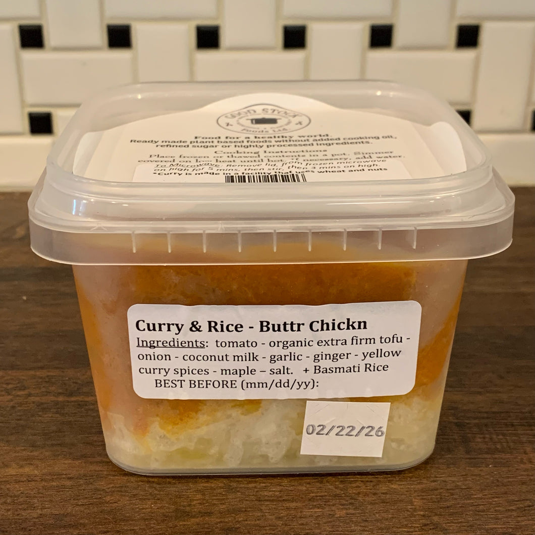 Butt'r Chick'n Curry & Rice (Single Serve)