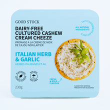 Load image into Gallery viewer, Italian Herb &amp; Garlic Cashew Cream Cheese (230g)
