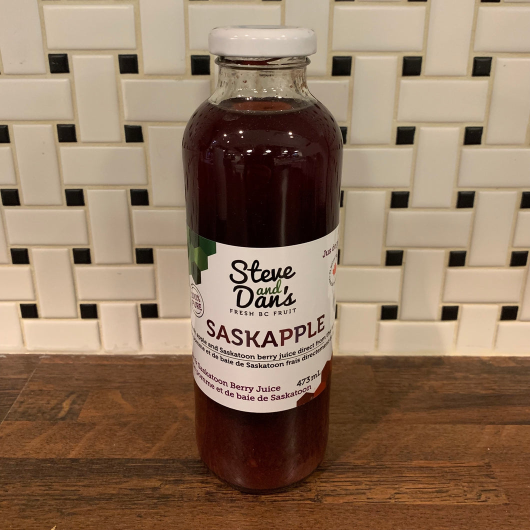 Apple Saskatoon Berry Juice (473ml Bottle)