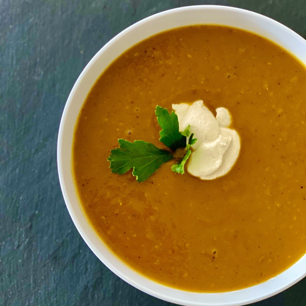 Creamy Curried Pumpkin Soup